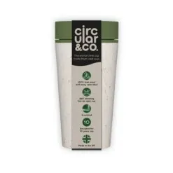 circular cup 340 ml cream green