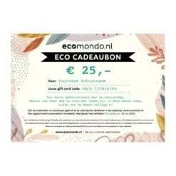 duurzame eco cadeaubon 25