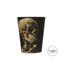 van gogh skull coffee cup