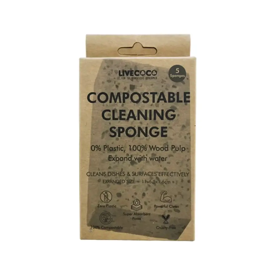 livecoco composteerbare schoonmaakspons