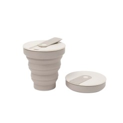 hunu cup opvouwbare koffiebeker, kleur warm grey