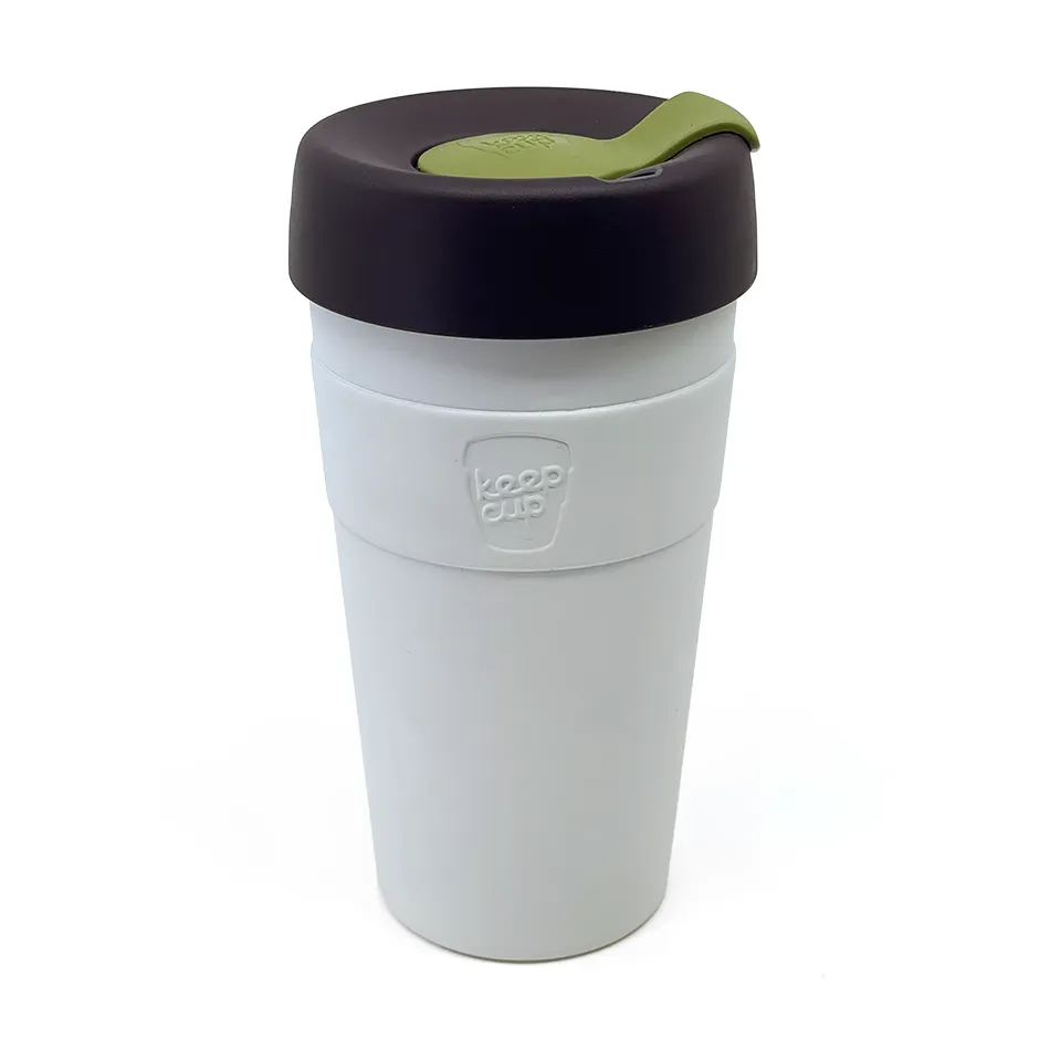 keepcup thermal white brown olive