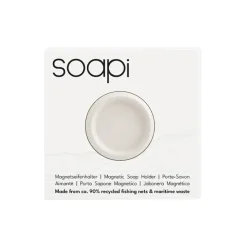 soapi creme wit, magnetische zeephouder