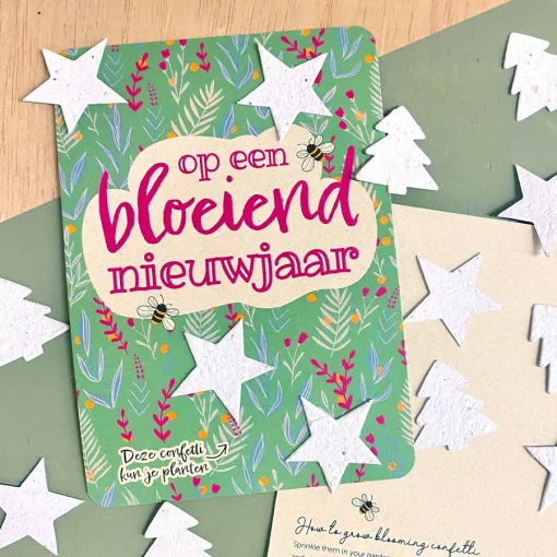 bloom bloeiend nieuwjaar confetti