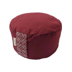 samarali meditatiekussen biologisch katoen rood