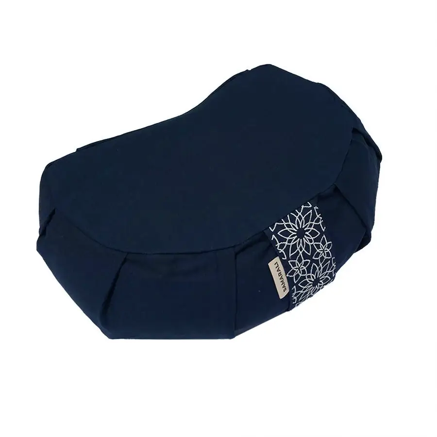 yoga kussen crescent moon dark blue