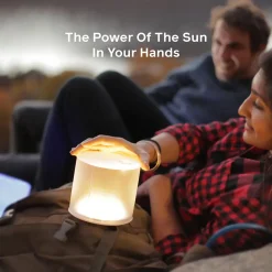 Biolite Luci Matte solarlamp met warm wit licht