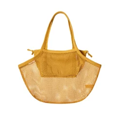 De Good Bag handtas en schoodschappentas in één, kleur geel