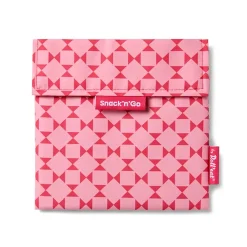 snack n go zakje met klittenband tiles square