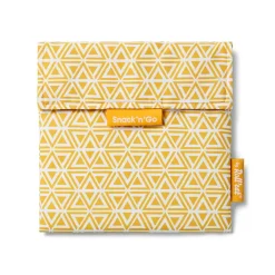 snack n go, boterhamzakje in de kleur geel, tiles triangle