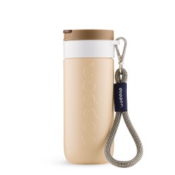 Travel mug dopper Earthy Brown White Sandy