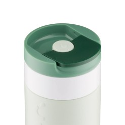 Travel mug dopper closeup Forest Green