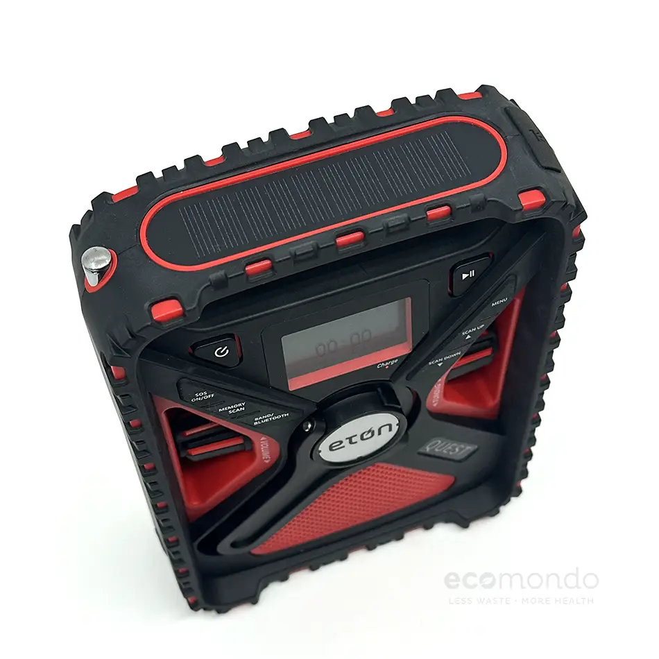 eton noodradio zonnepaneel