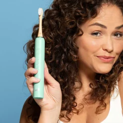 Smyle electric toothbrush lifestyle green