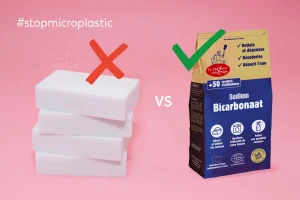 magic spons microplastic bicarbonaat